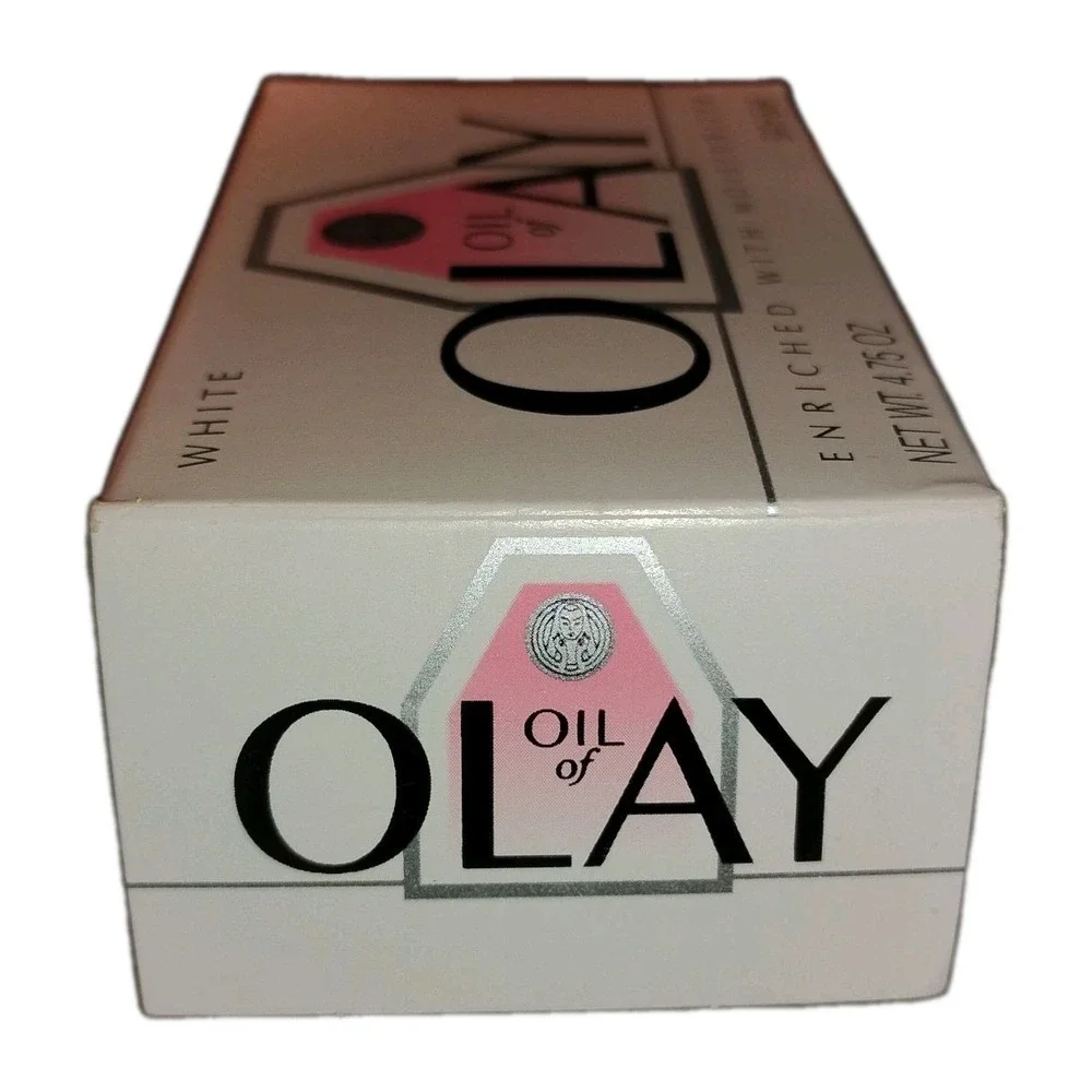 Vtg Oil of Olay Soap White Bath‎ Bar ladies 4.75 oz NOS Prop 1990 New Open Box